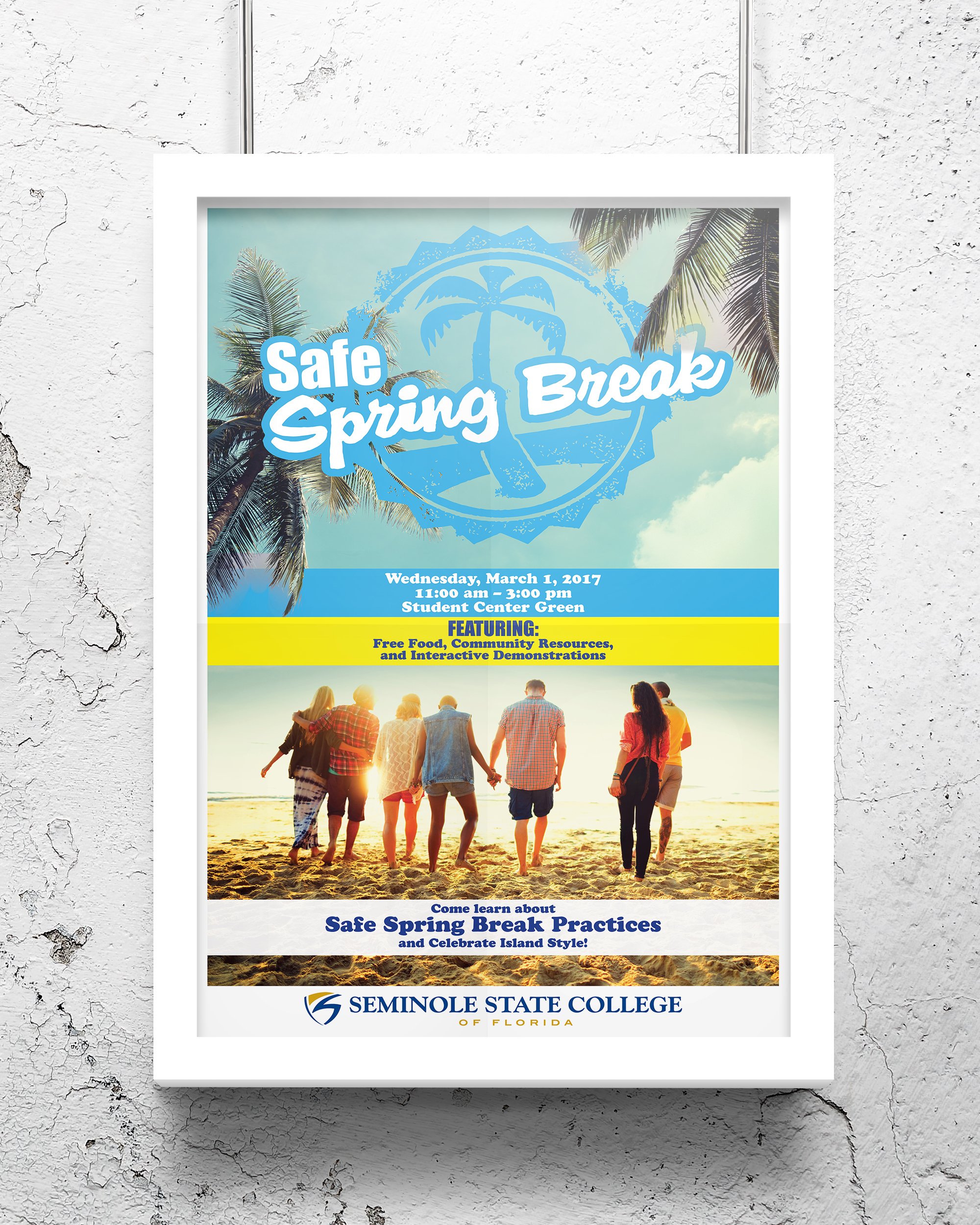 Safe Spring Break Poster MARCUS HARDAWAY